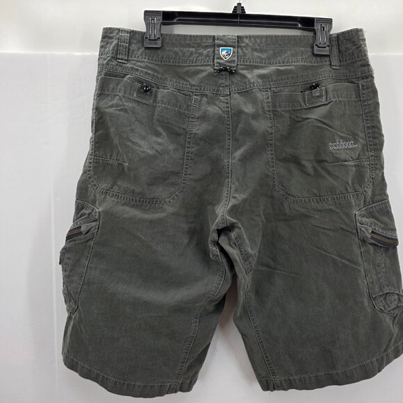Kuhl Ambush Cargo Shorts Men's 34 Green Vintage Patina Dye Hiking Camp - Picture 2 of 10